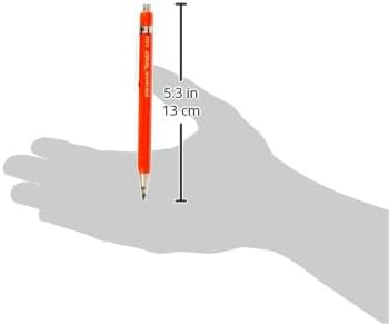 KOH-I-NOOR 2mm Diameter Short Mechanical Clutch Lead Holder Pencil - Red