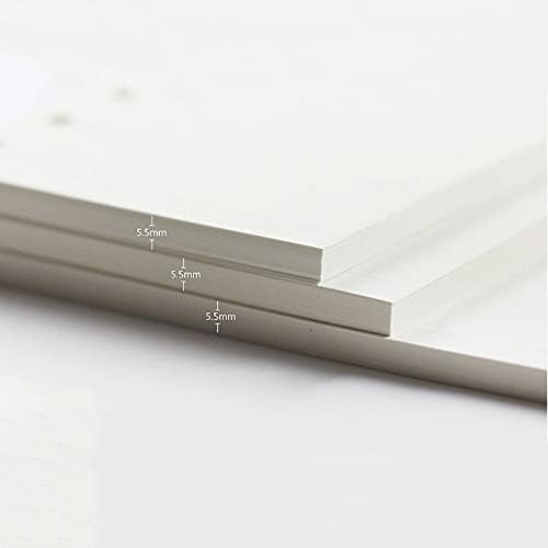 A7 Planner Refill, 3 Pack 135 Sheets/270 Pages Planner Inserts Thick Refillable Paper, 6 Ring Filler Inserts Loose Leaf Paper Cornell Refill for 6 Hole Binder Journal Notebook(4.72'' x 3.34'')