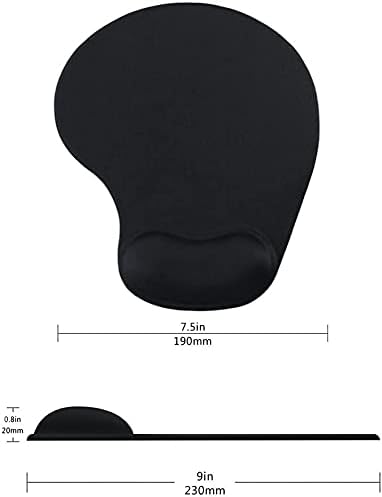 Office Mousepad with Gel Wrist Support - Ergonomic Gaming Desktop Mouse Pad Wrist Rest - Design Gamepad Mat Rubber Base for Laptop Computer -Silicone Non-Slip Special-Textured Surface (05LakeGreen)