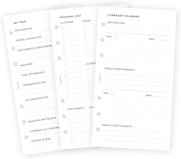 Filofax Personal size Travel Planner