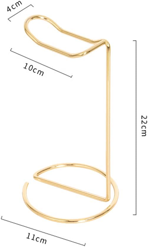 Teensery Headphone Stand Metal Headset Holder Earphone Display Rack Hanger for Table Desk Orgnizer, 1 Pack (Gold)