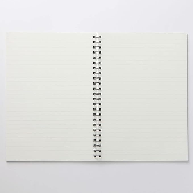 MUJI Planting Tree Paper Double Ring Notebook Ruled Grey A5