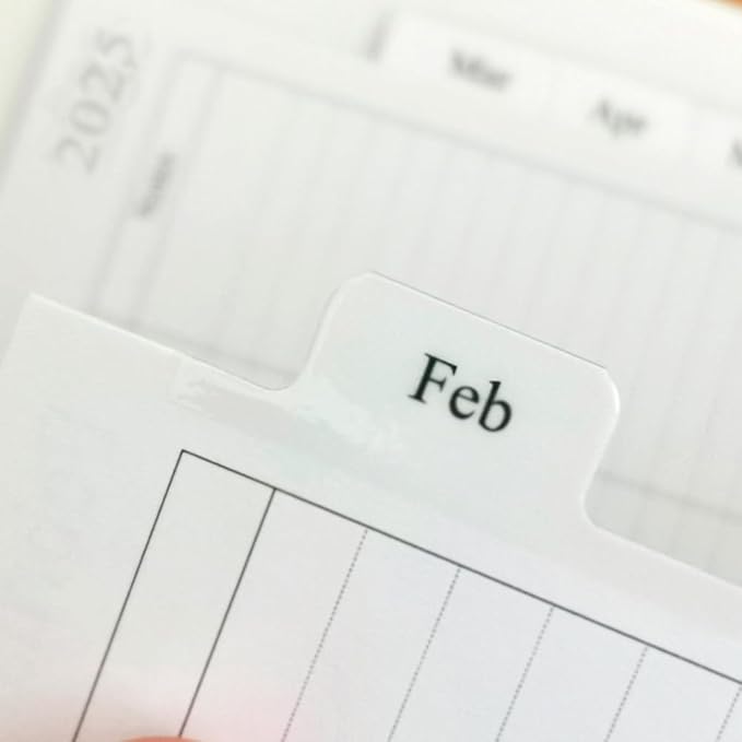 2026 Weekly & Monthly Planner Refill for 8-Discbound Planners, Two Pages Per Week, Junior Size, 5-1/2"x8-1/2"