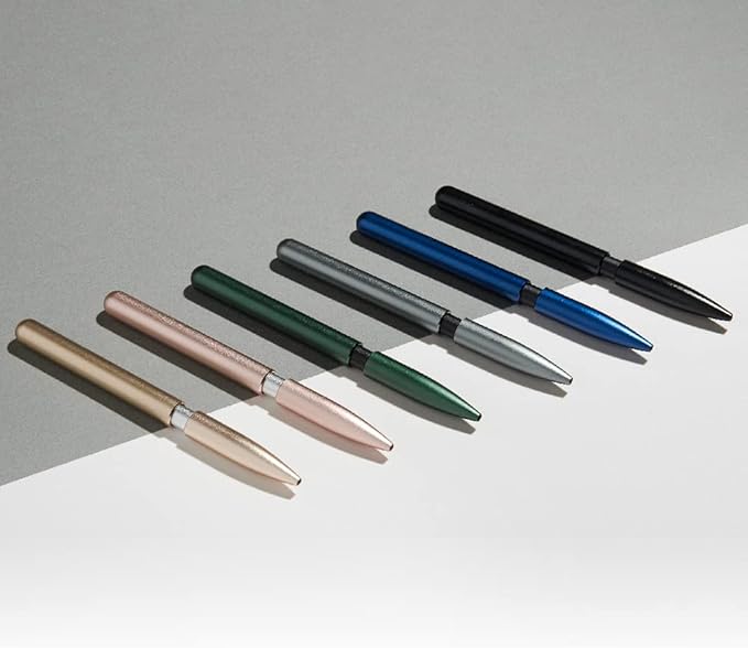 Ballpoint Pen - Precision Milled Aluminum with Magnetic Closure Mechanism and Superior Schmidt Refill - Award Winning Design (Aurora Green)