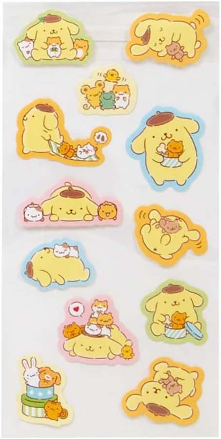 Sanrio 493881 Character Letter Set, Pom Pom Pudding, Package (approx.): Width 6.3 x Depth 0.3 x Height 8.7 inches (16 x 0.8 x 22 cm)