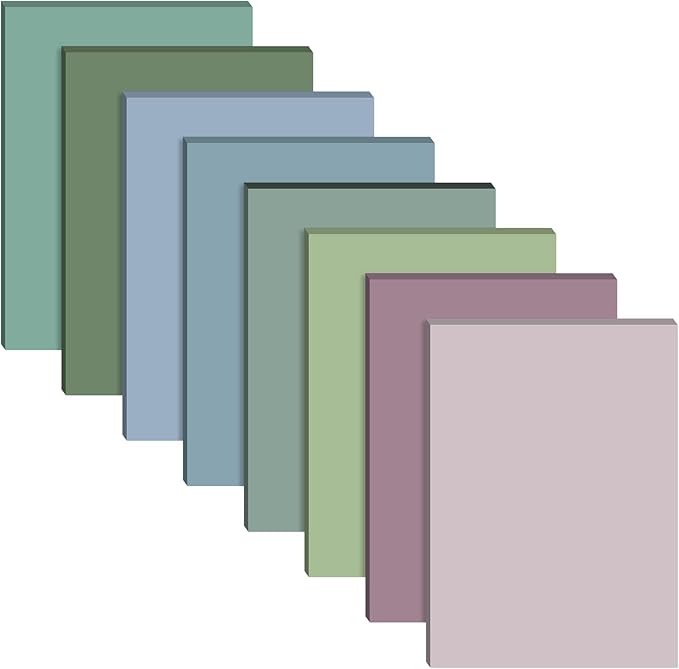 Yinder 4 x 6 Inch Transparent Sticky Notes Translucent Sticky Notes Waterproof Clear Self Memo Pad See Through Bible Journaling Accessories Office School Supplies, 8 Pack 240 Sheets(Pastel)