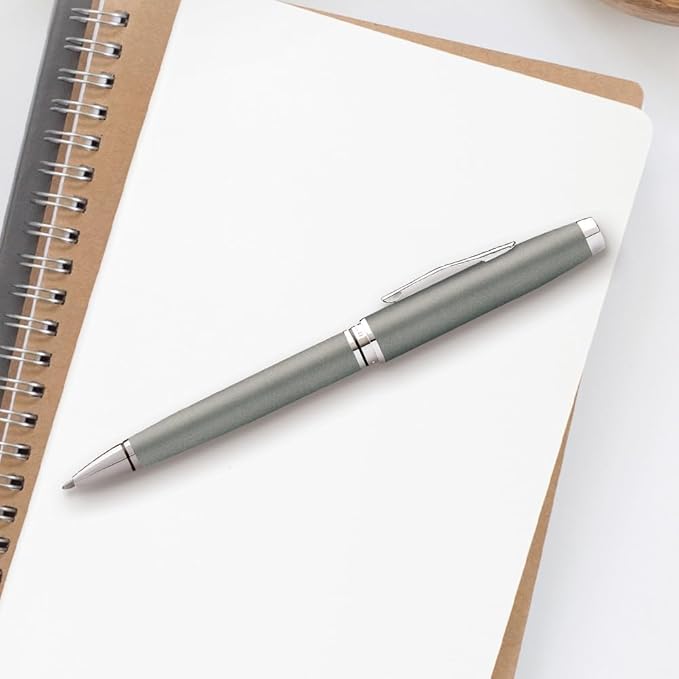 Coventry Gunmetal Gray Ballpoint Pen, Medium Point, Black Ink