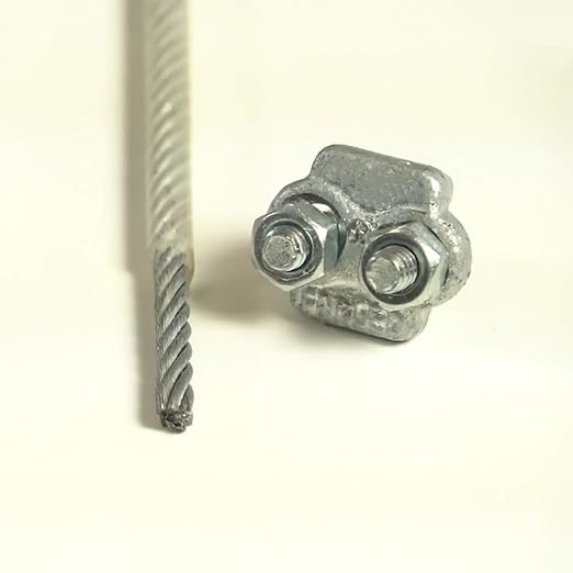 Wire Rope Clamp 1/2 inch 5 Pack Zinc Plated - Wire Rope Clip - Wire Cable Clamps
