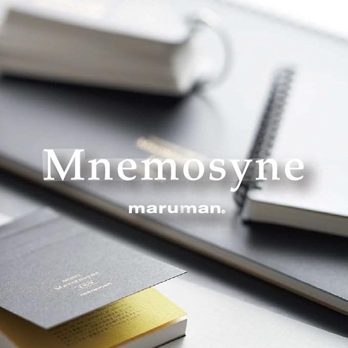 Maruman MNEMOSYNE Memopad 3.66 x 1.97 Inches (Modified A8), 5mm-squared, 65 Sheets (N161), white