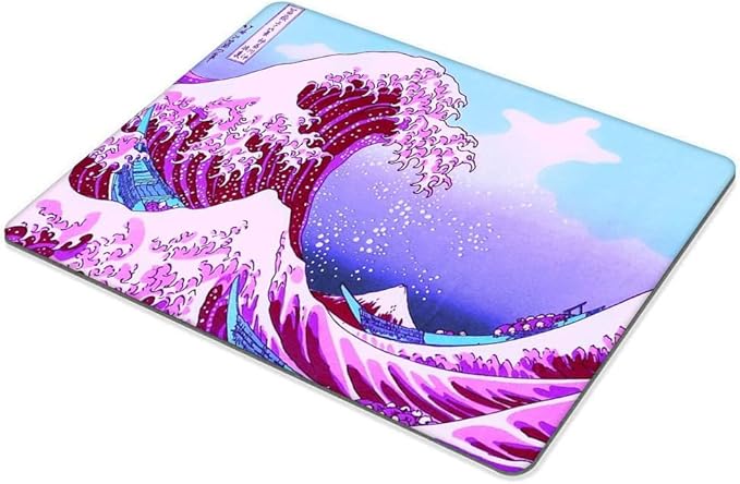 Pink Waves Mouse pad Customized Mousepad Non-Slip Rubber Base Mouse Pads for Computers Laptop Office Desk Accessories Mouse pad