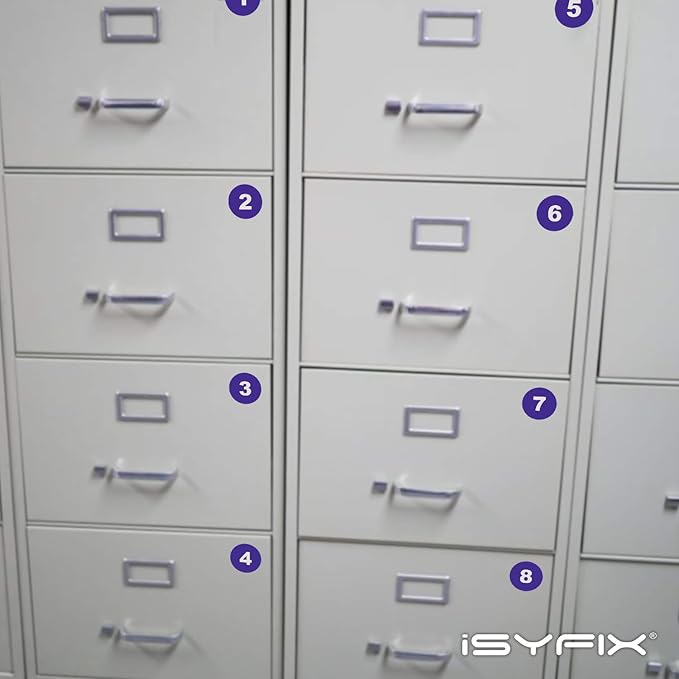 iSYFIX Blue Consecutive Number Stickers – 1 to 100, 1.5-inch, 1 Set – Vinyl Self Adhesive Premium Decal, Ideal for Inventory, Storage, Organizing, Boxes, Bins, Toolbox, Lockers & More, Indoor/Outdoor