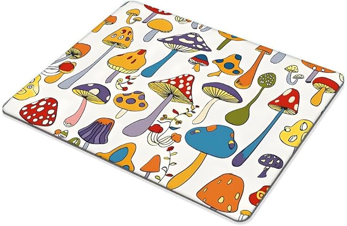 Mushroom Art Mouse pad Non-Slip Rubber Base Mouse Pads for Computers Laptop Office Desk Accessories Mouse pad