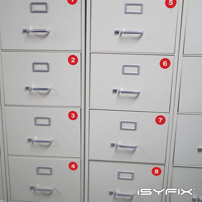 iSYFIX Red Consecutive Number Stickers – 1 to 100, 1.5-inch, 1 Set – Vinyl Self Adhesive Premium Decal, Ideal for Inventory, Storage, Organizing, Boxes, Bins, Toolbox, Lockers & More, Indoor/Outdoor
