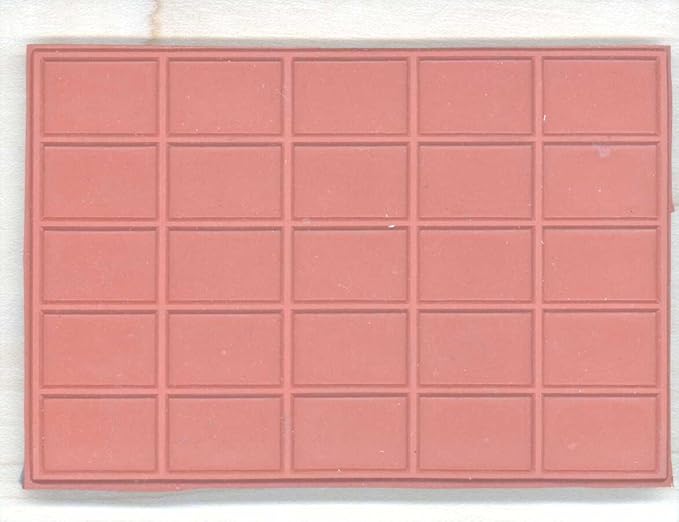 Stamps by Impression Journal, Habit Tracker, Calendar Rubber Stamp 2.75" x 3.75" 5 Row (Grid Only) ST 1310