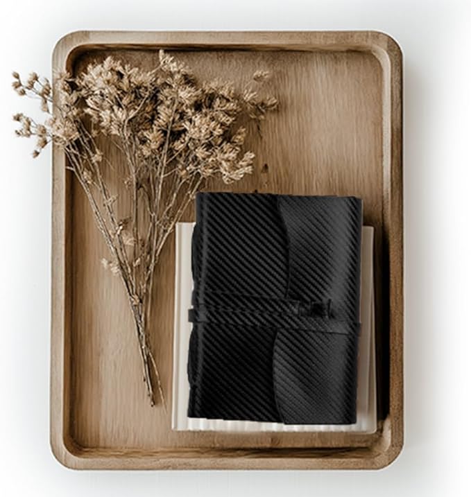 LEATHER VILLAGE Carbon Fiber Genuine Leather Bound Journal - 7'' x 5'', 220 Pages - Vintage Blank Paper Diary for Writing, Drawing, Sketchbook, and Travel Notebook - Ideal for Women and Men- Black