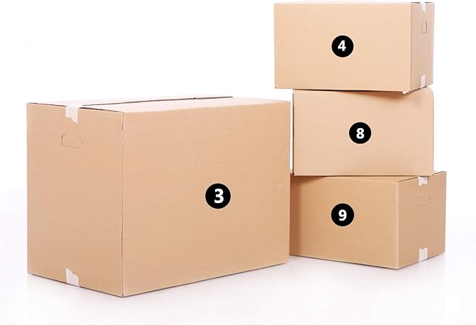 NAVADEAL 2" & 3” Round Number 1-50 Adhesive Stickers in Blue, Red, Black, Green - Inventory Storage Labels, Great for Marking Bins or Toolbox for Daily Use in School, Office, Workshop