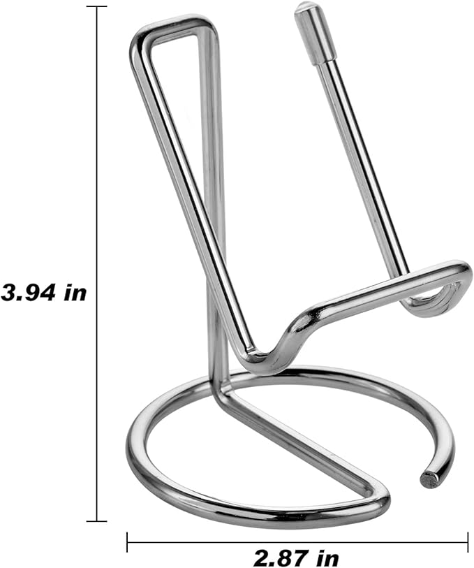 Cell Phone Stand for Desk, Cute Metal Silver Cell Phone Stand Holder Desk Accessories, Compatible with All Mobile Phones, iPhone, iPad