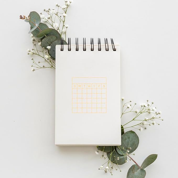 Goal Habit Tracker Rubber Stamp, 1-1/3 Medium Stamp for Scrapbooking Card Making Crafting