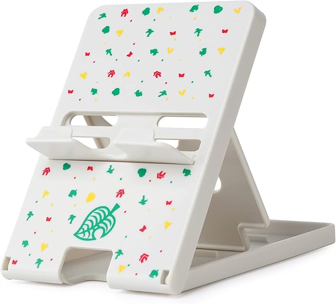 Tscope Switch Stand for Nintendo, for Animal Crossing Switch Holder, Adjustable Compact Portable Foldable Stand for Nintendo Lite OLED Accessories (White)