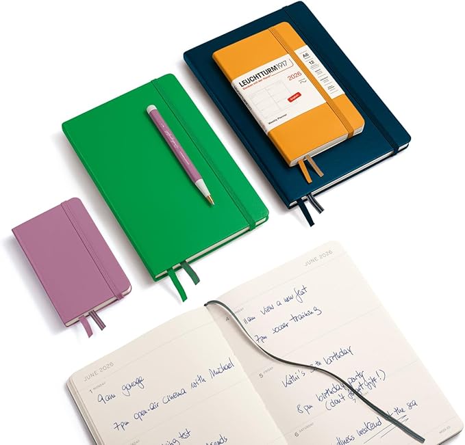 LEUCHTTURM1917 - Weekly Planner 2026, Hardcover, Paperback (B6+), Spring Leaf (Jan 1 - Dec 31, 2026)