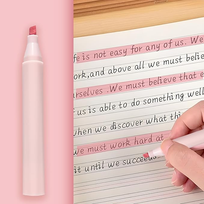 9Pcs Pink Cute Cat Stationery Gifts Set School Supplies Kawaii Japanese Stationery Christmas Birthday GIFS Includes Pencil Sharpener Highlighter Correction Tape Pens Ruler for Office School Supplies