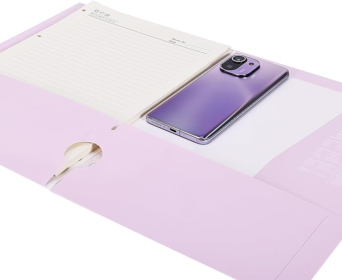 Mr. Pen- Pocket Folders, 4 Pocket, 4 Pack, Pastel Colors, Folders with Pockets 3 Hole Punched, Folder, Binder Folder