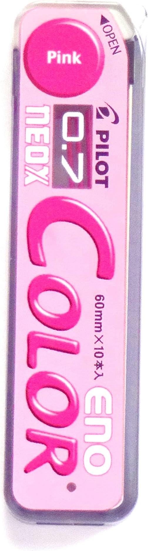 Pilot Color Eno Pink Set, 0.7mm Mechanical Pencil + Mechanical Pencil Lead 0.7mm, Pink, 10 Leads(Japan Import)