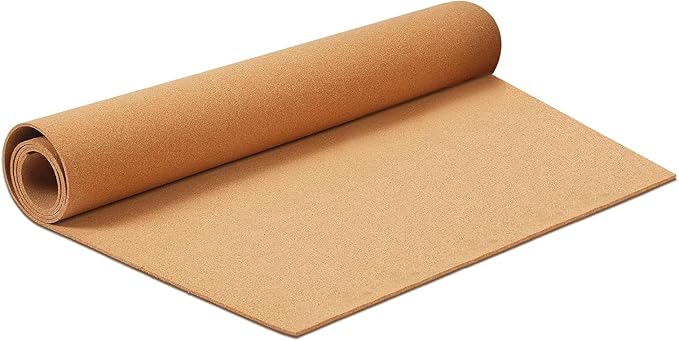 Large Cork Board Roll 72" x 48", 1/4" Thick Non-Adhesive Corkboard Bulletin Board Sheet for Walls/Office, ZHIDIAN 6' x 4' Premium Frameless Natural Cork Board for DIY Projects