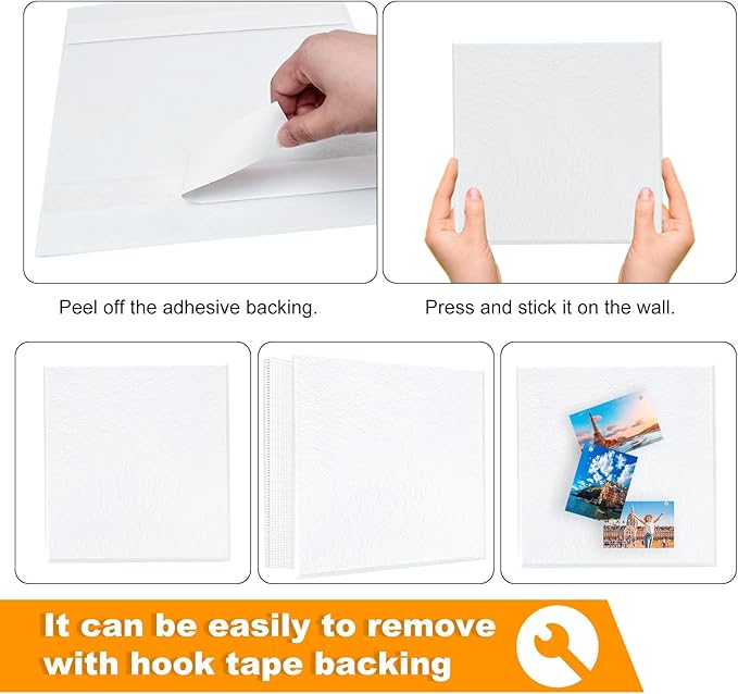 Large Cork Board for Wall 47" x 35", Bulletin Board, 12 Pack Felt Wall Tiles With 80 Pushpins, Pin Board Tack Board for Office