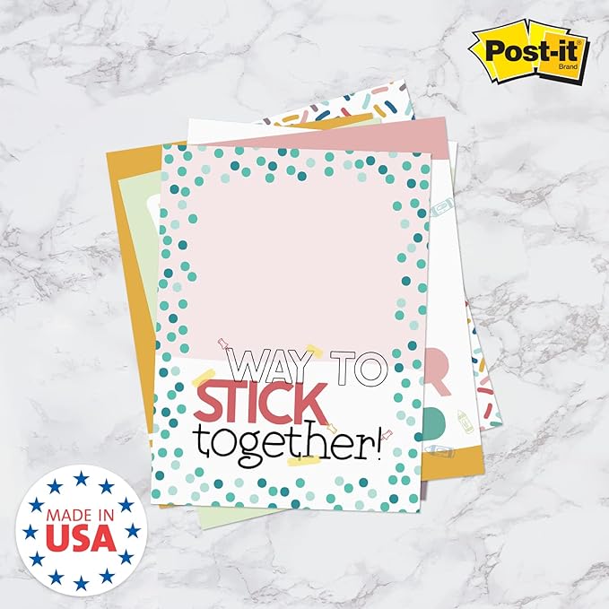 Modern Teacher Sticky Note Pads / 3" x 4" Education Sticky Notes/Set of 6 Pads/Empowering Quotes Teacher Gift/Made in USA