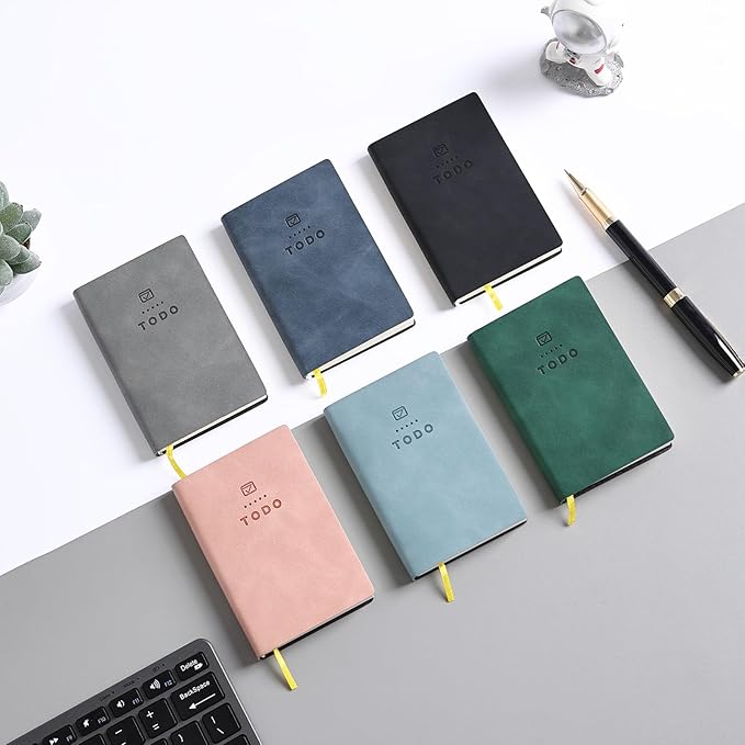 Tiita to Do List Notebook 98 Pages Daily to Do List Notepad for Work Pocket to Do List Undated Daily Planner 4.2"x 2.8" Small Checklist Notebook Black