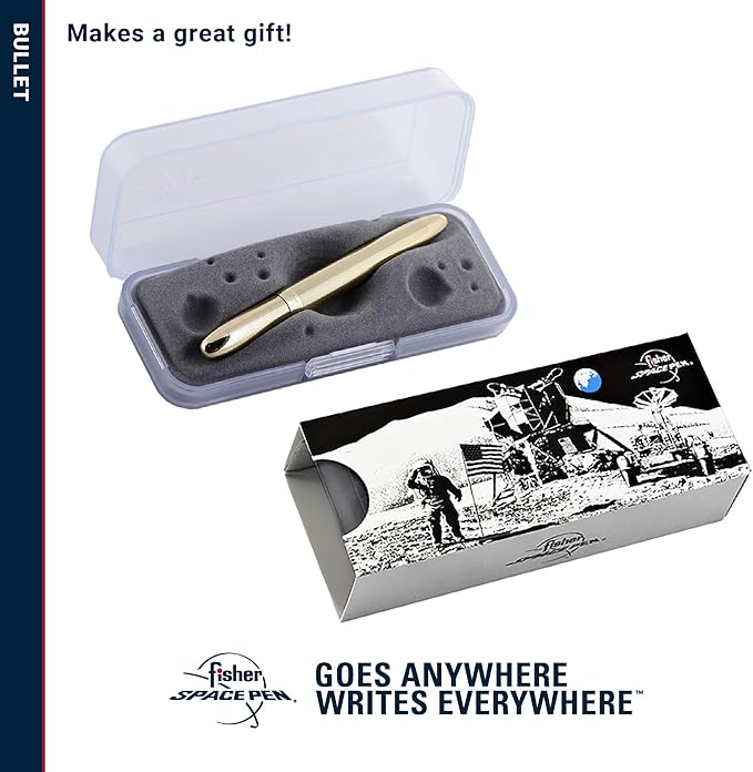 Fisher Space Pen Bullet Pen - 400 Series - Lacquered Brass - Gift Boxed