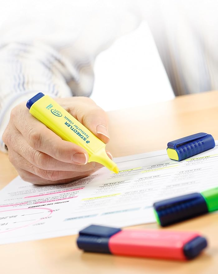 STAEDTLER Textsurfer Classic 364 Highlighter - Assorted Colours, Pack of 8