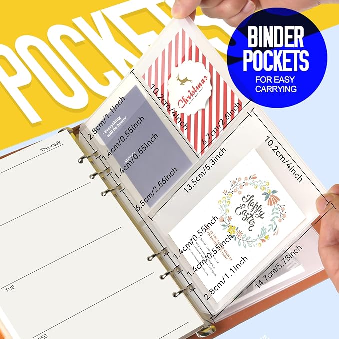 LEOBRO A5 Refill Paper, Weekly Planner Daily Planner Refill Paper, for A5 Binder Planner Inserts, Notebook, Agenda Work Planner, Stationery, 90 Sheets/180 Pages