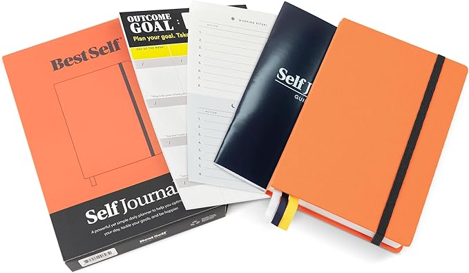 BestSelf 13-Week Self Journal & Goal Planner โ Undated Daily ADHD-Friendly Journal for Men & Women | Productivity, Gratitude, Reflection & Habit Tracker | 2026 Life Organizer with Prompts, Coral