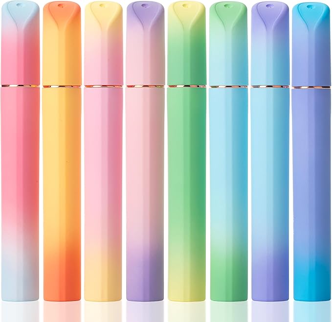 Mr. Pen- Glitter Highlighters, 8 Pack, Sunshine Colors, Chisel Tip, Cute Highlighters for School, Glitter Marker