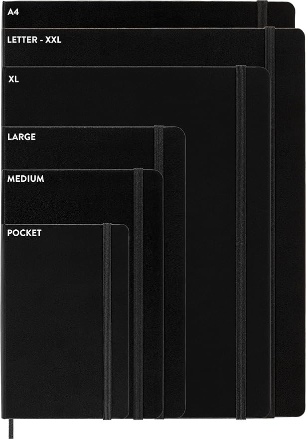 Moleskine Cahier Journal, Soft Cover, Pocket (3.5" x 5.5") Dotted, Black, 64 Pages (Set of 3)