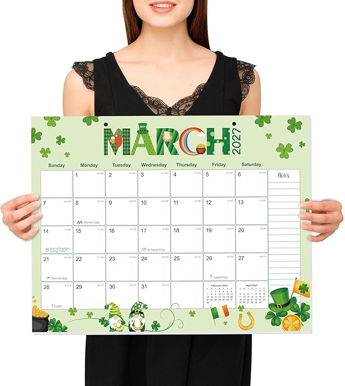 GuassLee Desk Calendar 2026-2028,36 Months 22" x 17" Large Calendar from January. 2026 to December. 2028,Desktop/Wall Monthly Planner with Julian Date and Thick Paper for Office Home School