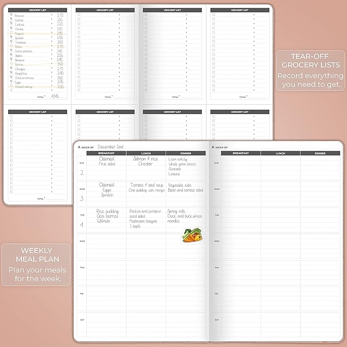 Clever Fox Fitness Journal PRO – Daily Workout Planner with Meal Planner & Habit Tracker – Gym Exercise Log Book for Women & Men – Fitness Planner Notebook – Lasts 6 Months, 7x10” - Rose Gold
