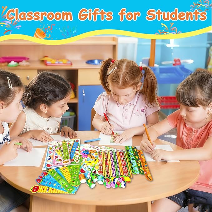 Goodie Bags for Birthday Party, 28 Pack Stationery Return Gifts for Birthday Party – Easter Classroom Gifts for Students Class Gift Rewards Prizes
