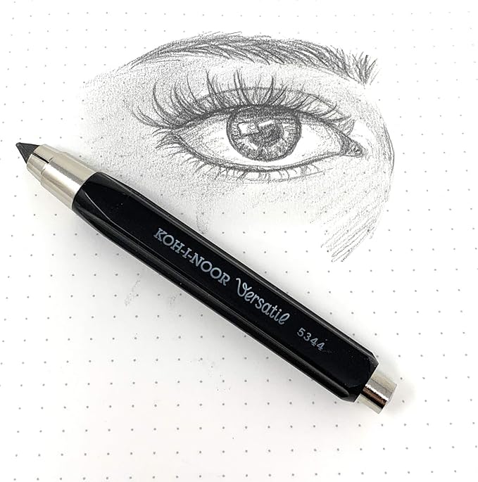 KOH-I-NOOR 5344 5.6mm Diameter Mechanical Clutch Lead Holder Pencil,black