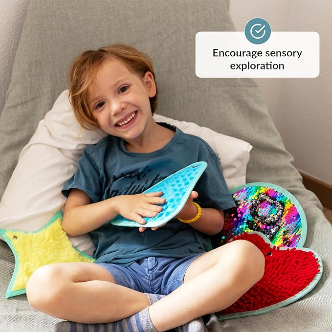 Calm Down Corner | Perfect for Classrooms | Sensory Calming Corner with Items for Kids | Education Calming Corner Kit with Posters, Solutions Wall, Sensory Toys, Fidget Tools | Special Education