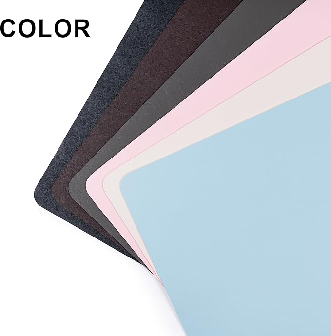 Leather Desk Pad Protector,Non-Slip Desk Pad,on-Slip PU Leather Large Mouse Pad,Easy Clean Desk Protecor Mat,Writing Pad for Office Work/Home/Decor(Orange, 23.6" x 13.7")