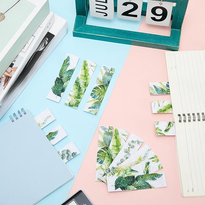 72 Pcs Anxiety Sensory Stickers Strips Adhesive Textured Mental Health Calm Stickers Mindfulness Fidget Decals Stress Anxiety Relief Items for Therapy Office Desk Counselor(Leaves)