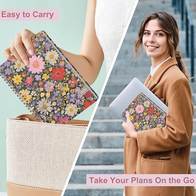 2026 Planner, Weekly and Monthly Calendar Planner Organizer, January-December, Academic Planning Agenda Book, Office School Home Suppiles for Women & Men, 6.3" × 8.5"