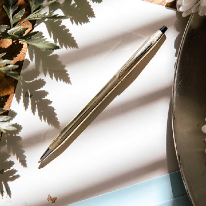 Cross Special Collection Classic Century Pearlescent Blue PVD Barrel and Polished Appointments Ballpoint Pen