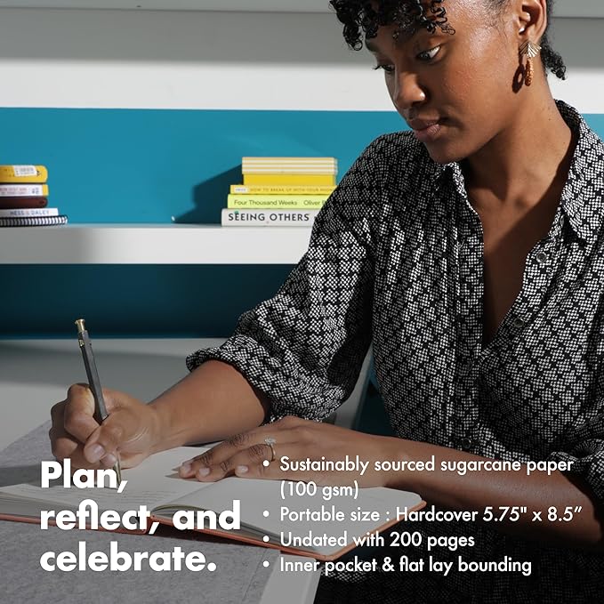 BestSelf 13-Week Self Journal & Goal Planner โ Undated Daily ADHD-Friendly Journal for Men & Women | Productivity, Gratitude, Reflection & Habit Tracker | 2026 Life Organizer with Prompts, Grey Mist