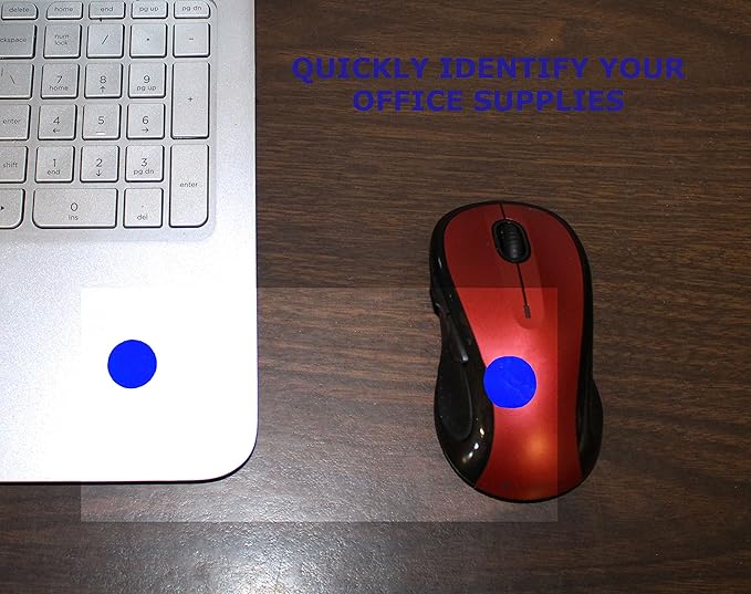 ChromaLabel 3/4 Inch Round Colored Stickers, Removable Sticky Dots Color Coding Labels, Ideal Dot Stickers for Arts and Crafts - 1000 Colored Labels per Roll, Dark Blue Sticker Dots