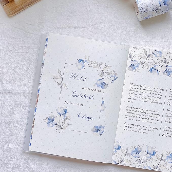 WT Azalea Bloom Wide Washi Tape, Single Roll, Original Watercolor Floral Designs, 60mm Wide, Decorative Masking Tape for Journals, Bujo Planners, DIY Crafts, Scrapbook, Adhesive Wrapping Tape