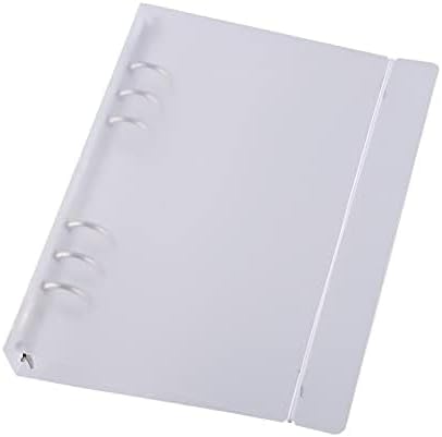 CYFUN DESIGN A5 6 Ring Binder Coveder with Snap Closure Button Storage Book Cover for 6 Hole Planner Pages Refill Insert Die Storage Book Binder